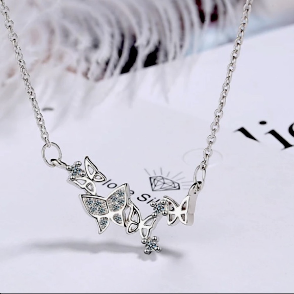 Sterling Silver 925 Butterfly 🦋 Necklace